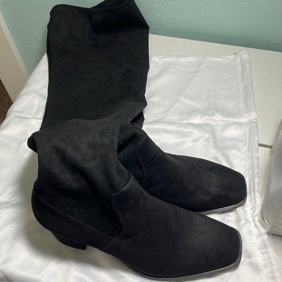 H&M thigh high faux suede over the knee boots - Picture 9 of 11